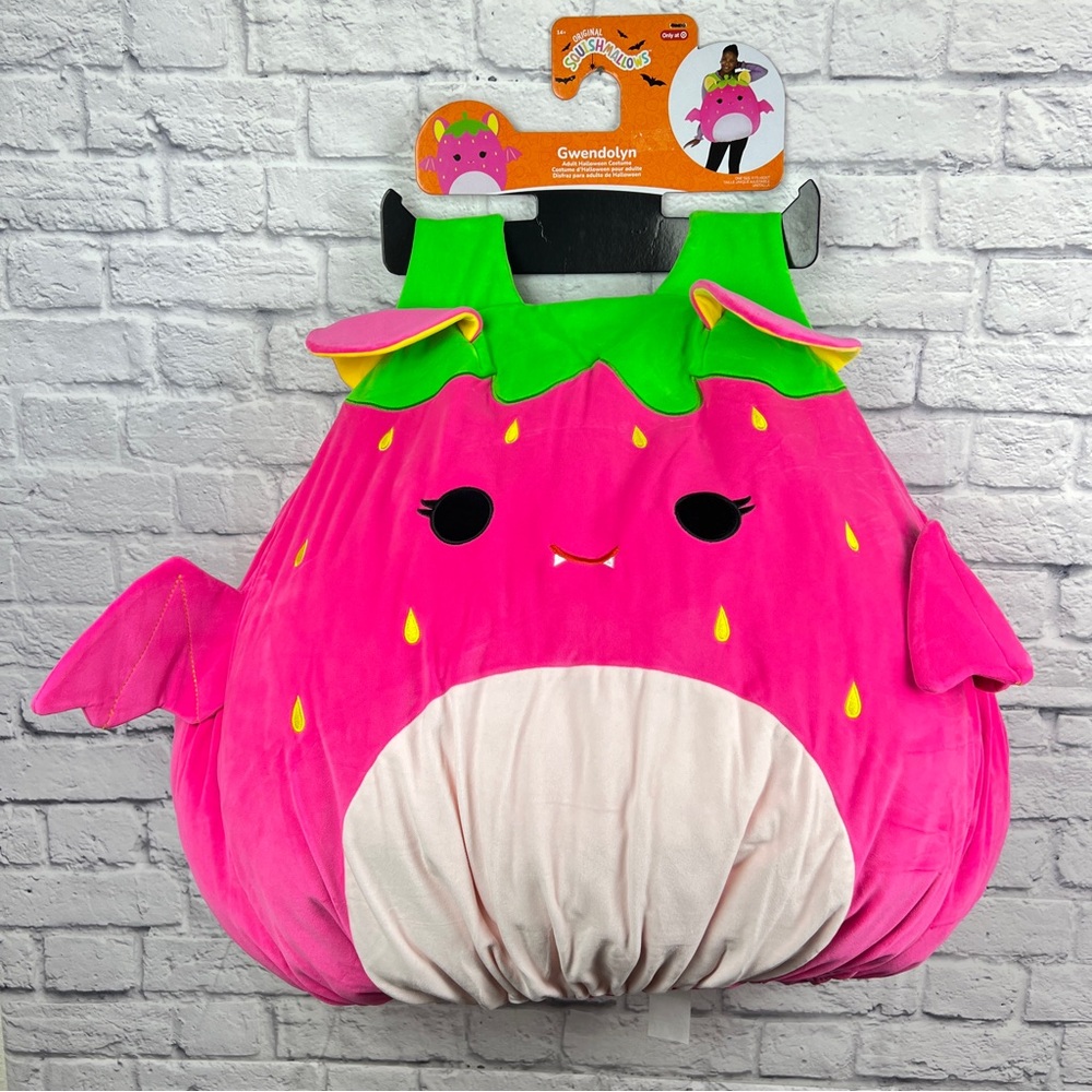 Squishmallows Gwendolyn the Fruit Bat Adult Size Plush Halloween Costume OneSize